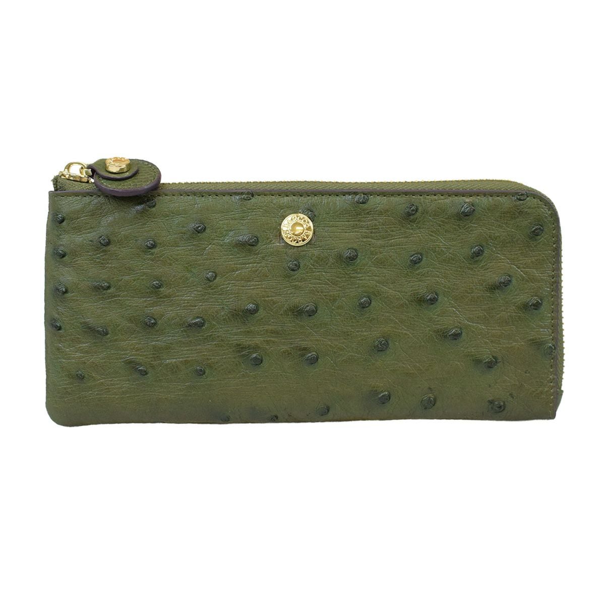 GLウォレット オーストリッチレザーL字型財布<リッコL>