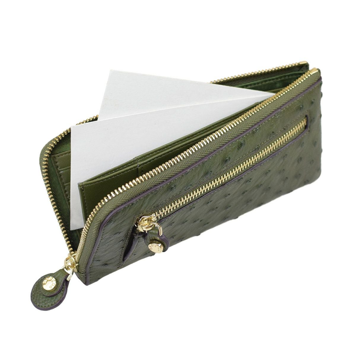 GLウォレット オーストリッチレザーL字型財布<リッコL>