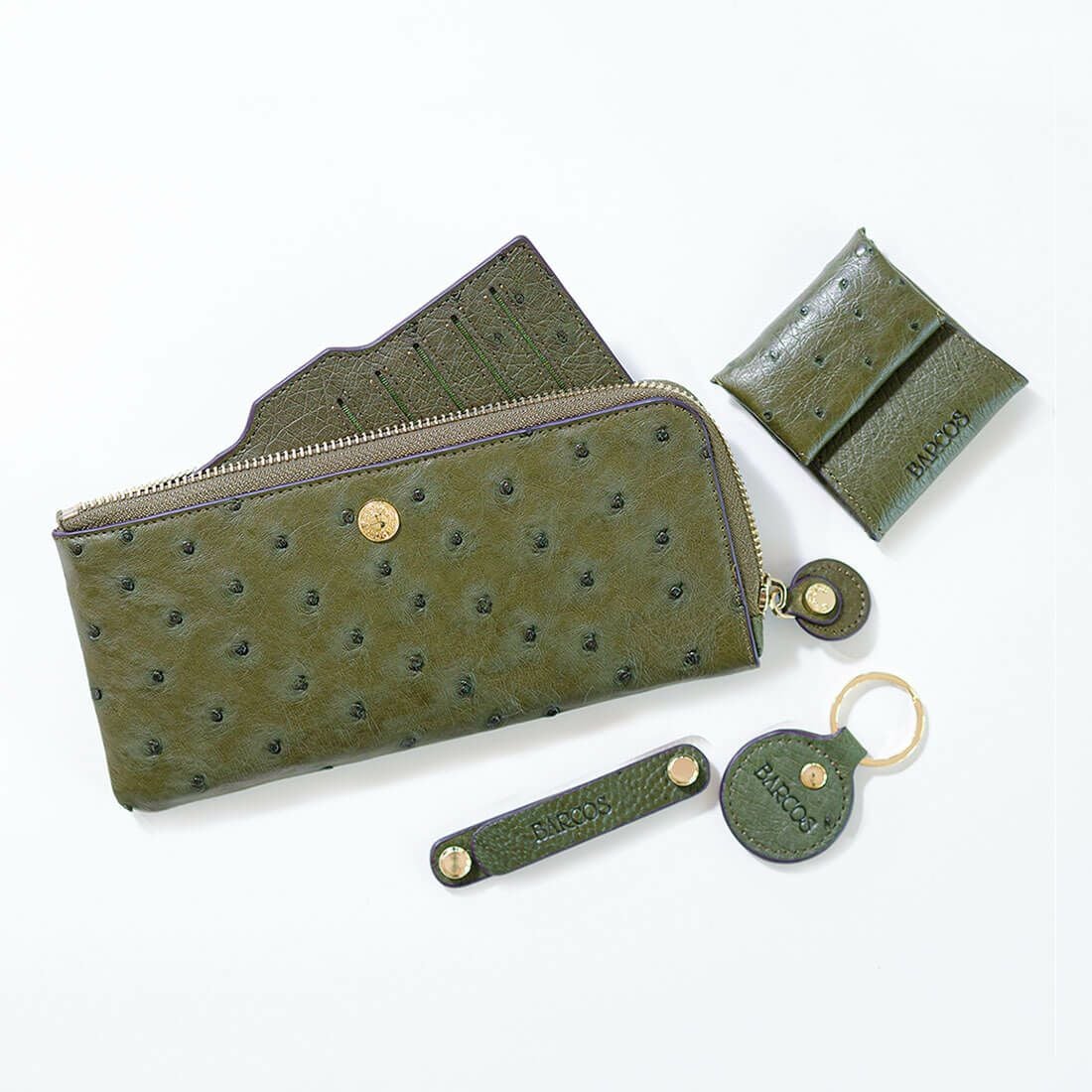 GLウォレット オーストリッチレザーL字型財布<リッコL>