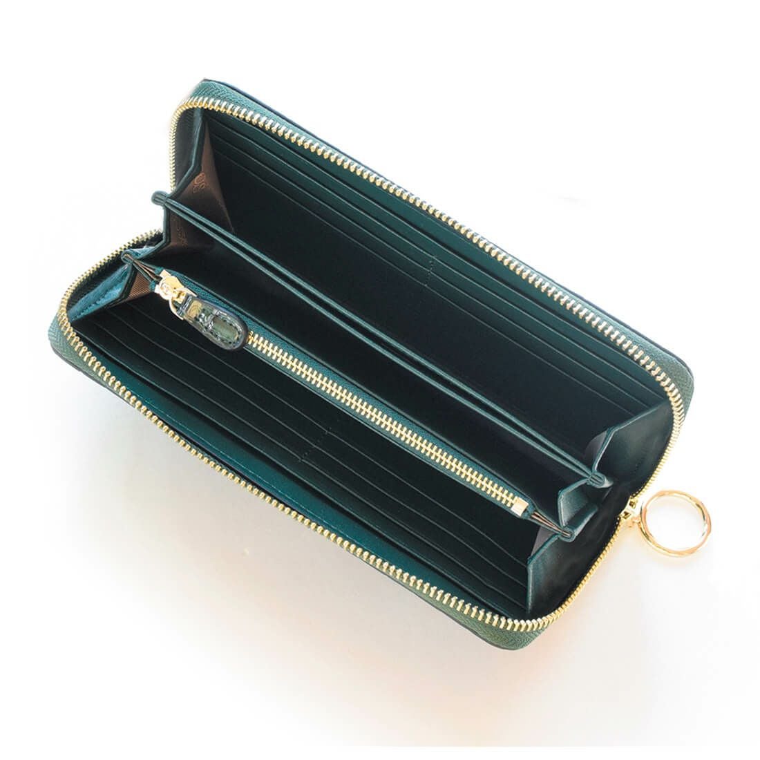 ソフトステンドガラスレザーラウンド型財布