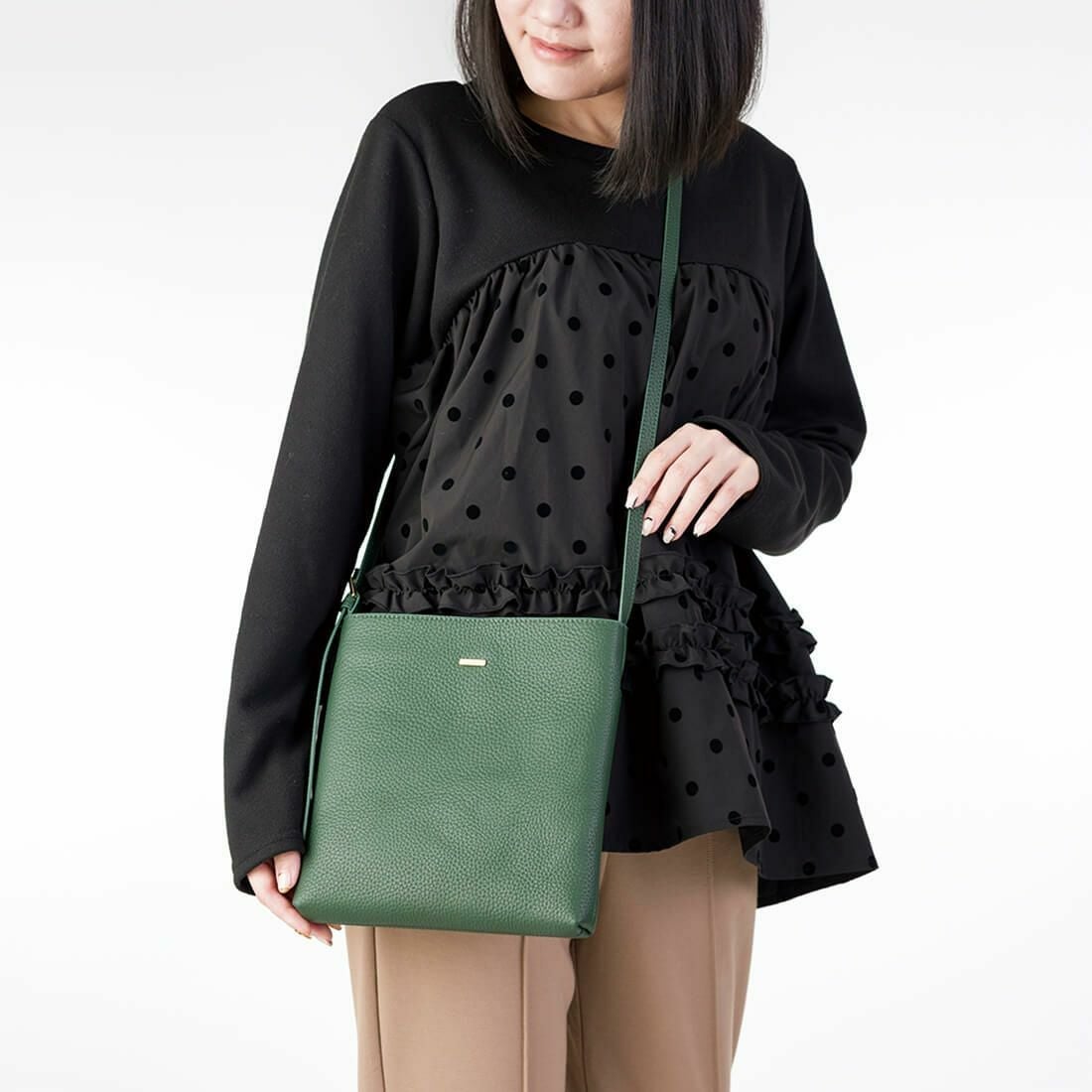 シュリンクレザー折財布&ポシェット<ルーニア>