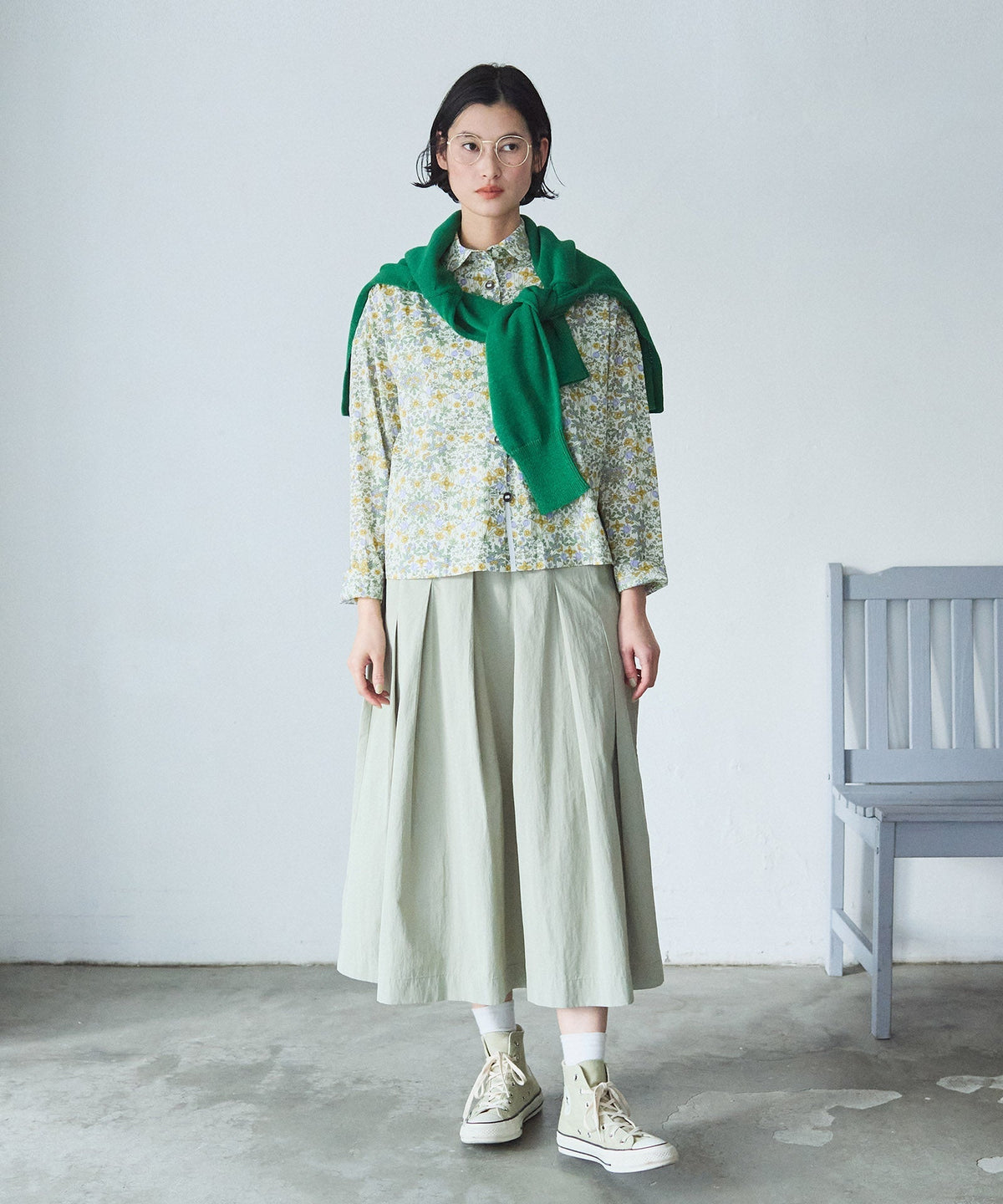 @グリーン:H170 着用サイズ:F