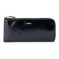 GLウォレット L字型長財布＜ローラ＞ - ブラック