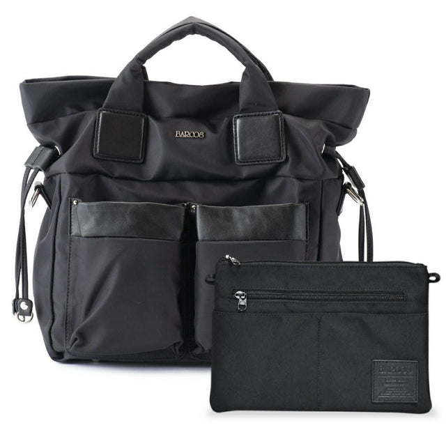 【セット商品】3wayナイロンリュック＜プリモ＞＆ナイロンサコッシュ - ブラック