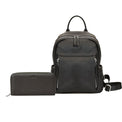 【セット商品】シュリンクレザーリュックサック＆財布＜アクティブセット＞ - ブラック