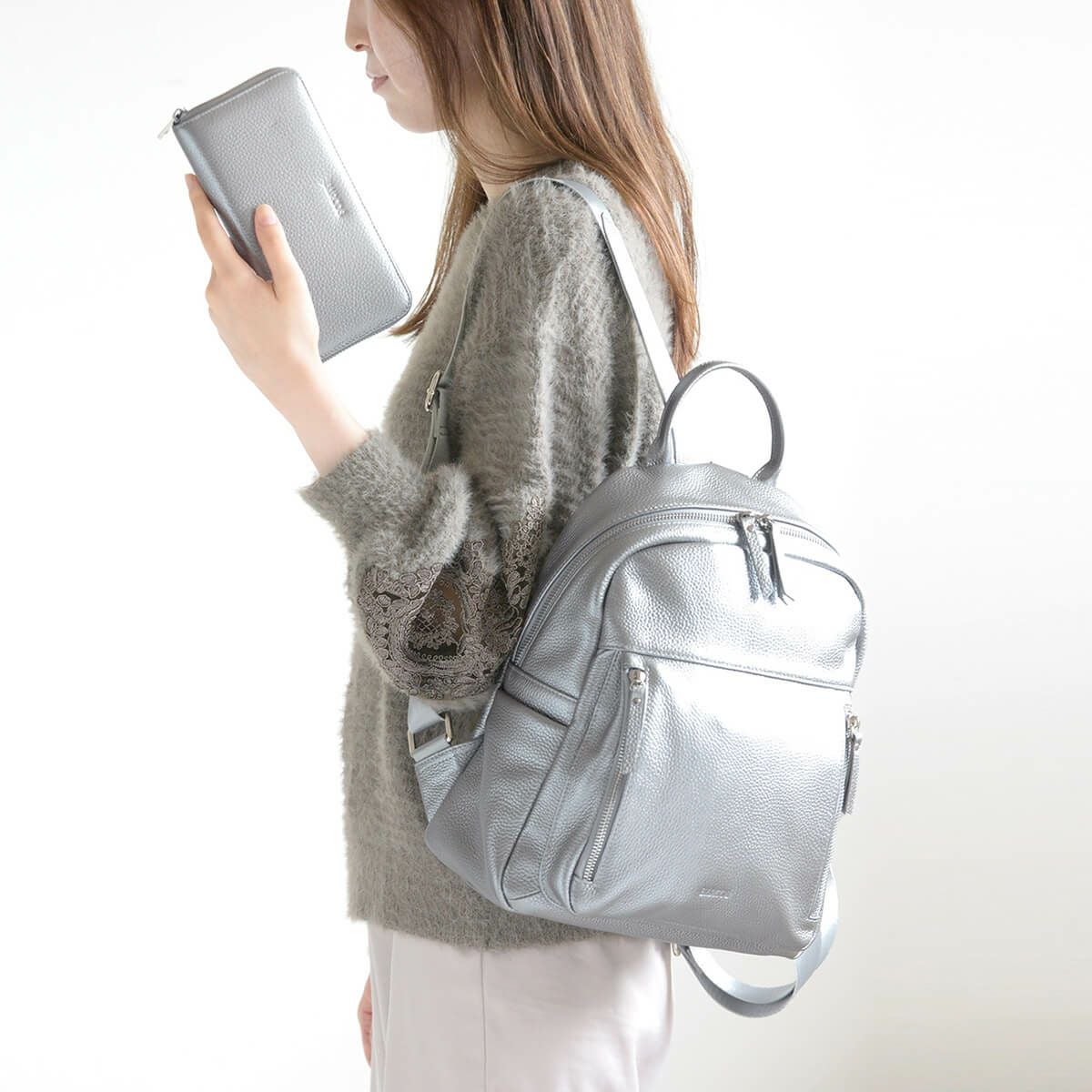 【セット商品】シュリンクレザーリュックサック＆財布＜アクティブセット＞