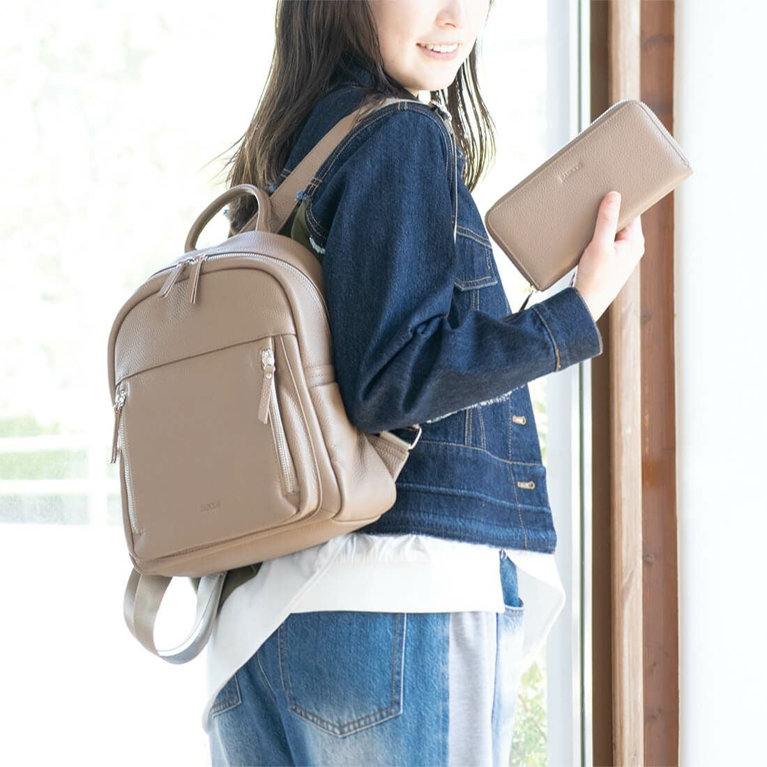 【セット商品】シュリンクレザーリュックサック＆財布＜アクティブセット＞
