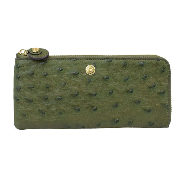 GLウォレット オーストリッチレザーL字型財布＜リッコL＞