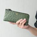 GLウォレット オーストリッチレザーL字型財布＜リッコL＞