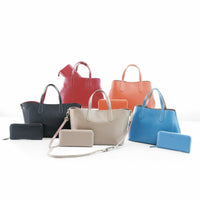 【セット商品】シュリンクレザーハンドバッグ＆財布＜ユニバーサルセット＞