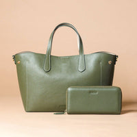 【セット商品】シュリンクレザーハンドバッグ＆財布＜ユニバーサルセット＞