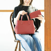 【セット商品】シュリンクレザーハンドバッグ＆財布＜ユニバーサルセット＞