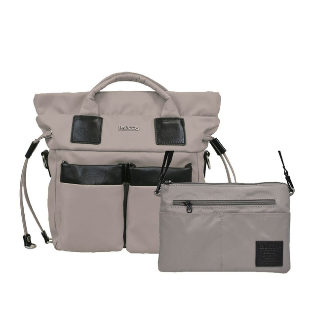 【セット商品】3wayナイロンリュック＜プリモミニ＞＆ナイロンサコッシュ - グレージュ