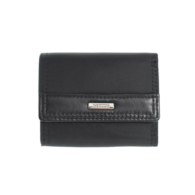ナイロン3つ折り財布 - ブラック