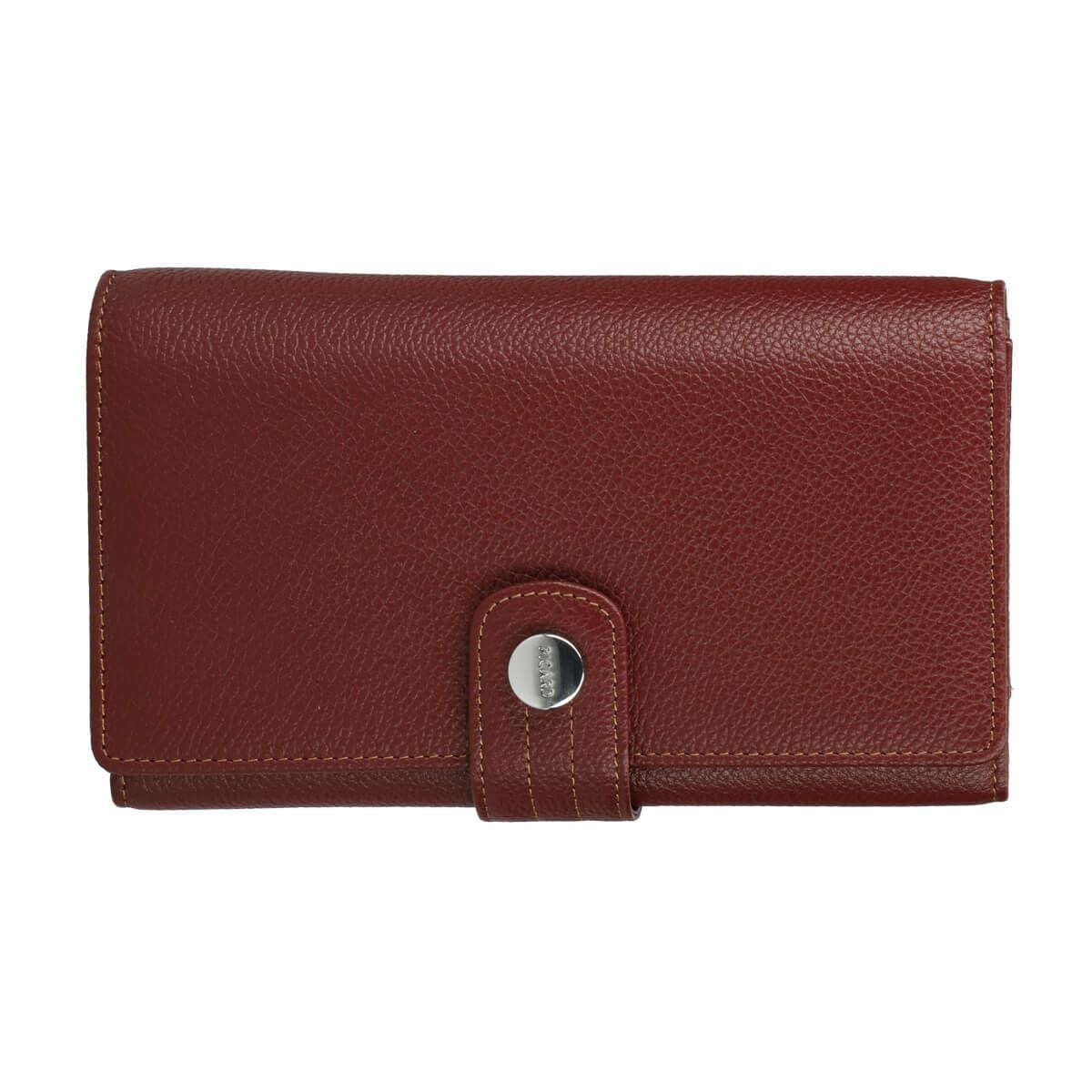 MELBOURNE 手帳型レザー財布 - レッド