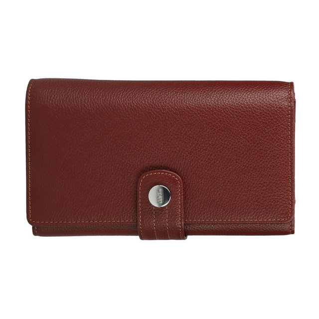 MELBOURNE 手帳型レザー財布 - レッド