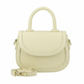 バイカラーデザイン2wayPUハンドバッグ - イエロー