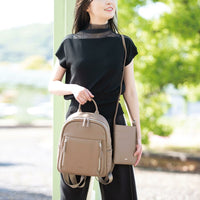 【セット商品】シュリンクレザーリュックサック＆ポシェット