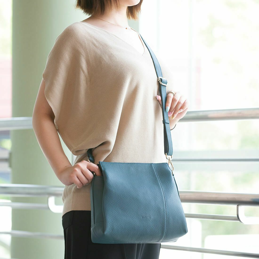 2wayレザーポシェット＜ルルショルダー＞