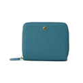 紛失防止チップ付きシュリンクレザー折財布＜ノヴィタ＞ - ブルー
