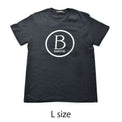 Bマーク入りTシャツ - ブラック（L）