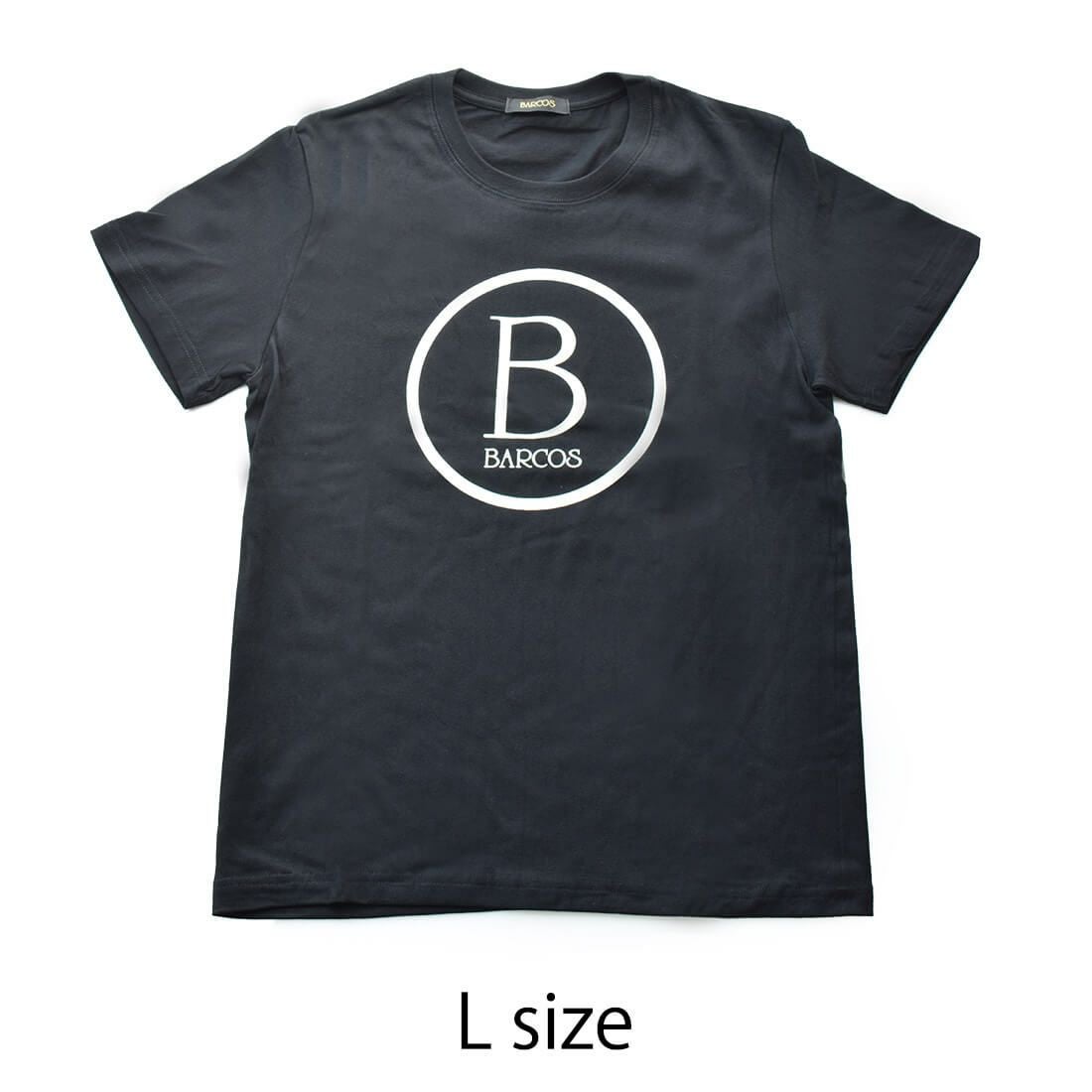 Bマーク入りTシャツ - ブラック（L）