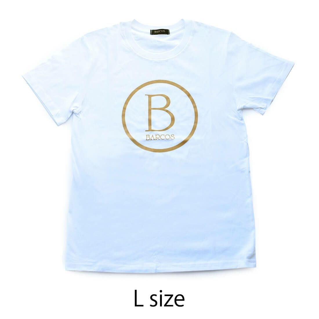 Bマーク入りTシャツ - ホワイト（L）