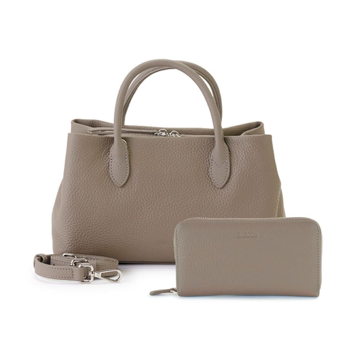 【セット商品】3層ハンドバッグ＜グラッツェ＞＆コンパクト長財布＜メルシー＞