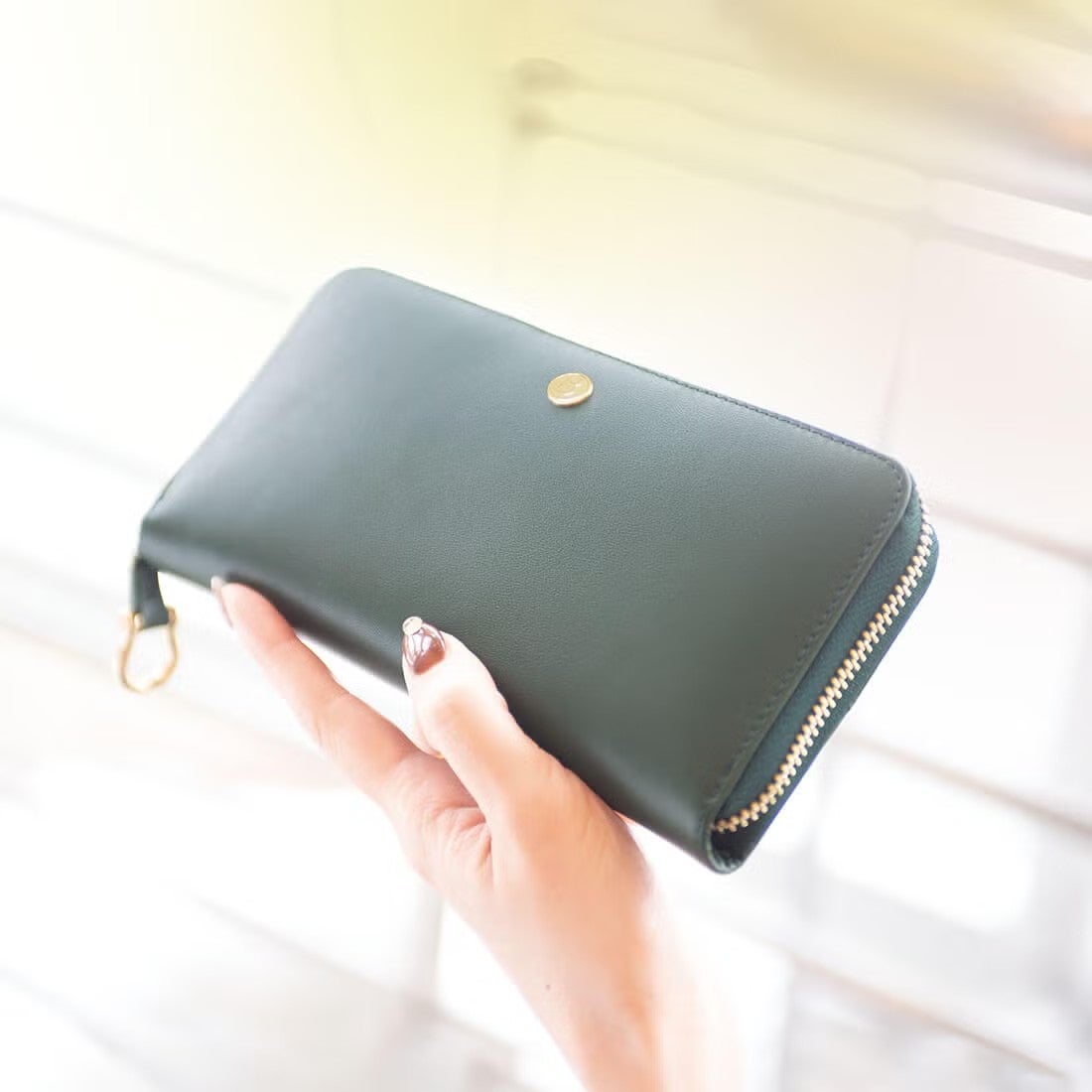 GLウォレット ホースレザーコンパクト長財布＜カバロ ベルデ＞