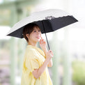晴雨兼用 花柄カットワーク刺繍折りたたみ傘