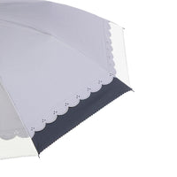 晴雨兼用 花柄ヒートカット加工折りたたみ傘