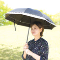 晴雨兼用 花柄ヒートカット加工折りたたみ傘