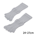 和紙5本指ソックス - グレー（24～27cm）