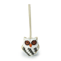 ミミズクモチーフレザーチャーム