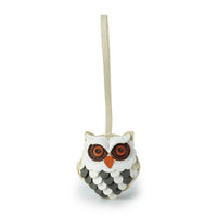 ミミズクモチーフレザーチャーム