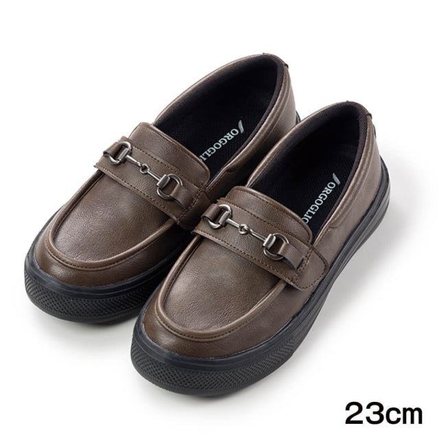 2wayデザイン軽量ローファー - ダークブラウン（23cm）