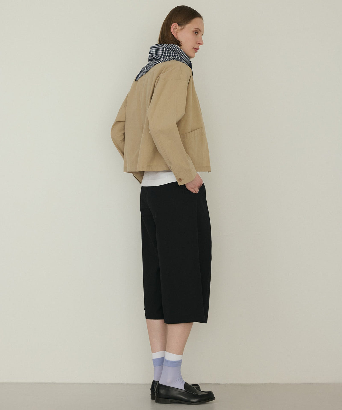 ボックスタックキュロットパンツ