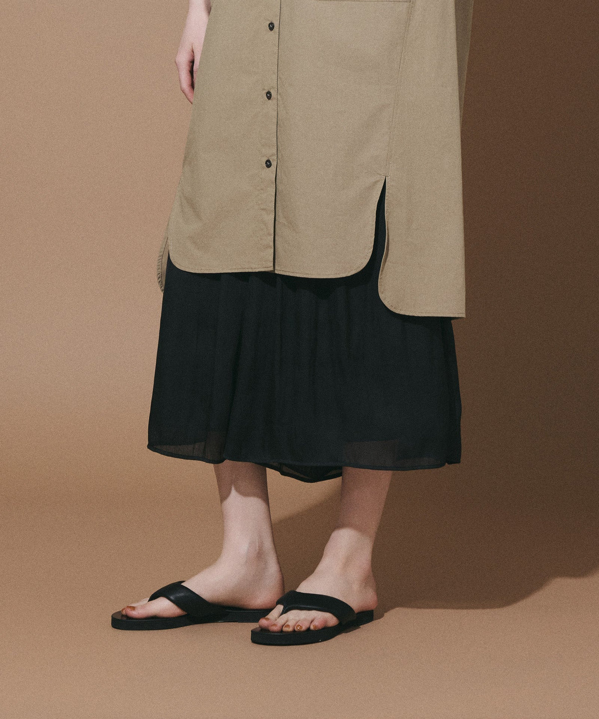 メッシュプリーツパンツ